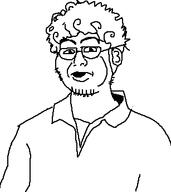 clothes ear glasses hair open_mouth soyjak stubble variant:unknown // 307x344 // 7.9KB