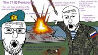 blood dead drawn_background gore meme russia russo_ukrainian_war soyjak text ukraine variant:two_pointing_soyjaks // 798x450 // 547.3KB