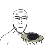 coal glasses holding_coal holding_object holding_plate neutral plate soyjak stubble variant:platejak // 1366x1350 // 175.8KB
