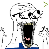 arm country eyes_popping finland flag flag:finland glasses greentext hand hands_up open_mouth palindrome_get soyjak stubble subvariant:waow tongue variant:soyak // 640x591 // 16.5KB