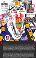 aerith_gainsborough award blood bloodshot_eyes cloud_strife comment final_fantasy final_fantasy_vii glasses keyboard_warrior millenial rent_free seething stubble teeth tifa_lockhart transgender_flag variant:feraljak video_game wordswordswords yellow_teeth zoomer // 895x1417 // 1.5MB