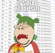 4chan anime ban blood eating hair hot_pocket its_over janny reddit text variant:bernd variant:gapejak yotsoyba // 666x634 // 79.4KB