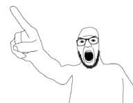 angry beard glasses pointing subvariant:npestajak_front thick_eyebrows variant:npestajak // 929x720 // 6.4KB