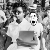angry civil_rights glasses history irl negro open_mouth soyjak stubble variant:cobson // 548x548 // 227.5KB