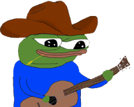 amphibian apu blue_shirt closed_mouth clothes cowboy_hat frog green_skin guitar hat holding_guitar holding_instrument holding_object instrument lips nas:pepe pepe pepe_the_frog subnas:apu wheat white_background // 512x407 // 32.6KB