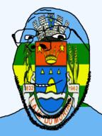 brazil flag flag:laje_de_muriaé glasses laje_de_muriaé municipality open_mouth rio_de_janeiro soyjak stubble teeth transparent_background variant:gapejak // 600x800 // 38.0KB