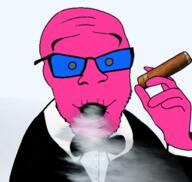 blue_glasses cigar clothes doll_(user) pink_skin suit // 474x450 // 154.9KB