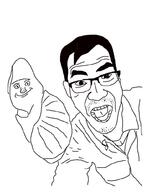 closed_mouth clothes entomologist hair open_mouth selfie smile snail soyjak stubble variant:unknown // 748x997 // 120.0KB