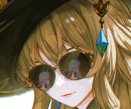 animated anime blood clothes dead death dismembered female genshin_impact glasses gun gunshot hair hat navia neuvillette open_mouth reflection shotgun stubble sunglasses teeth variant:markiplier_soyjak weapon // 660x549 // 755.4KB