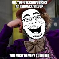 meme subvariant:giggleson trend:aryan willy_wonka // 500x500 // 67.5KB