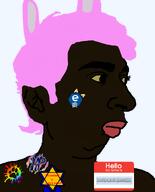 artist:toniylijani award black_skin e621 embedded furaffinity hello_my_name_is_(sticker) kaiju_paradise nigger pajeet pink_hair roblox s44rd4uk4r_(furnigger) swarthoid variant:pajeetjak // 634x783 // 69.0KB