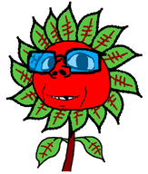 baby broot distorted glasses leaf petals red_skin series:brootiverse subvariant:makarov sunflower tinted_glasses transparent_background variant:impish_soyak_ears wholesome // 800x941 // 39.9KB
