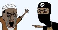 2 angry brown_skin crying hand hands_up isis islam muslims muzzie pisslam pointing seething shia shitskin sunni terrorist variant:chudjak vest // 1348x698 // 55.5KB
