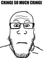 closed_mouth cringe glasses neutral soyjak stubble subvariant:neutralplier text variant:markiplier_soyjak // 500x666 // 137.6KB