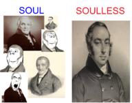 3soyjaks closed_eyes comparison graf_johann,_count_de_dalis-soglio-bondo karl_ludwig_von_haller nigel_carlsbad pierre-antoine_berryer smile soul soul_vs_soulless soulless soyjak stubble subvariant:wholesome_soyjak twitter variant:chudjak variant:cobson variant:gapejak // 2832x2232 // 7.7MB