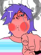 covered_eyes femjak flag:transgender_pride_flag ftm pooner purple_hair subvariant:terryjak terry_crews(namefag) tranny trans_flag variant:gapejak // 870x1174 // 59.9KB