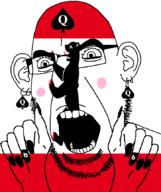 bbc bear berlin blush ear facial_mark flag flag:berlin forehead_mark germany glasses hair hand nose_piercing nose_ring open_mouth painted_nails queen_of_spades soyjak stubble subvariant:slutson subvariant:spadeson tattoo variant:cobson // 723x861 // 81.8KB