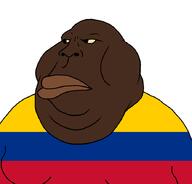 angry black_skin colombia nigger obese subvariant:bantumutt variant:meximutt yellow_sclera // 888x849 // 22.1KB