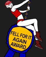 award chain fell_for_it_again_award grey_background maga maga_hat miley_cyrus subvariant:soyak_(concerned) text variant:soyak white_skin wrecking_ball // 3132x3840 // 4.8MB