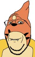 animal fin floatation_device floatzel glasses orange_fur pokemon stubble subvariant:wholesome_soyjak teeth variant:gapejak weasel yellow_fur // 450x731 // 32.8KB