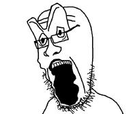 angry g-toilet glasses gums looking_to_the_left nuvariant open_mouth screaming skibidi skibidi_toilet soyjak stretched_face stretched_mouth stretched_nose stubble teeth traced variant:g-toiletjak white_background // 711x620 // 7.1KB