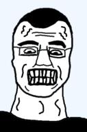 angry balding glasses no_stubble psycho rage teeth variant:ragejak // 314x475 // 31.9KB