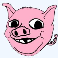 angry_birds baby deformed ear pig pink_skin smile snout soyjak stubble subvariant:nathaniel tail variant:gapejak // 576x576 // 14.2KB