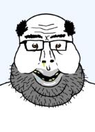 amerimutt angry beard brown_eyes glasses half_open_mouth mutt subvariant:amerimutt template transparent_background variant:impish_soyak_ears variant:markiplier_soyjak // 736x1024 // 23.3KB