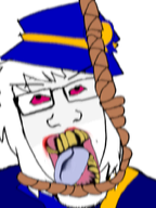 ack award awardsan bloodshot_eyes clothes glasses hat motion_blur open_mouth rope stubble troonslop variant:markiplier_soyjak white_hair // 600x800 // 358.3KB