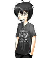 anime anime_boy black_hair black_shirt dollhouse_is_aryan dollhouse_roleplay emo_hair glasses hair meta:patched_plier_method mouth neutral nose school_shooter shooter subvariant:neutralplier variant:markiplier_soyjak white_background white_skin // 735x880 // 274.3KB
