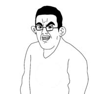 angry big_ears big_lips chud disabled glasses hair teeth template variant:chudjak white_background white_skin // 1378x1378 // 136.2KB