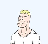 aryan asian blue_eyes chin japan muscles op_took_a_selfie subvariant:mexiaryan subvariant:niparyan subvariant:nipmutt transparent_background variant:meximutt white_shirt white_skin yellow_hair // 888x818 // 16.5KB
