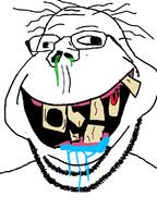 blood booger hair happy lazy_eye mucus smile subvariant:retarded_gapejak subvariant:wholesome_soyjak teeth template variant:gapejak yellow_teeth // 600x800 // 22.0KB
