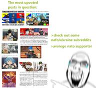 blur closed_eyes clothes crying ear glasses greentext hand laughing nafo nato open_mouth pointing reaction reddit soyjak stubble teeth text troonslop ukraine variant:56jak2 variant:cobson variant:feraljak // 2033x1859 // 1.9MB