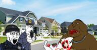 5soyjaks animal_abuse bite black_skin blood bloodshot_eyes boykissersilly_cat bulletproof_vest coaltent_cop crying eating featured female fur glasses gore gun haiti irl_background meta:tagme monkey_dance ohio police police_uniform skibidi_gyat_ohio_nigz skull stubble suburb variant:cryboy_soyjak variant:dubbbzjak variant:meximutt variant:soyak // 1200x628 // 539.3KB