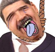 chavismo chavista crying hanging maduro nicol&aacute;s_maduro open_mouth rope suicide tongue variant:bernd venezuela venezuelan // 768x719 // 517.9KB