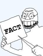 asian fact full_body glasses half_open_mouth holding_object knife sign soyjak stubble teeth variant:soykio_kid // 989x1293 // 32.4KB