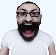 ai_generated angry clothes open_mouth subvariant:science_lover tshirt variant:markiplier_soyjak // 512x504 // 264.2KB