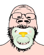 baby babyjak beard big_nose caca front_facing glasses high_quality looking_at_you pacifier subvariant:mustached_gapejak transparent_background trend:babyjak variant:gapejak // 500x622 // 140.1KB