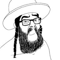 big_nose closed_mouth glasses happy jews judaism kike smile soyjak subvariant:feraljew variant:feraljak zionism zionist // 1500x1500 // 133.3KB