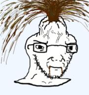 brainless brainlet closed_mouth coffee concerned glasses soyjak stubble variant:soyak vein // 240x255 // 87.0KB