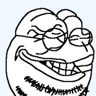 amphibian clenched_teeth closed_eyes frog glasses nas:pepe pepe pepe_the_frog stubble transparent_background variant:pepejak // 255x255 // 4.7KB