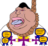 ack ack! award big_lips bloodshot_eyes crying fat flag:hispanidad hair hispanic latinx lips mogged mutt_lips obese open_mouth rope shitskin suicide teeth tongue variant:meximutt // 888x849 // 220.4KB