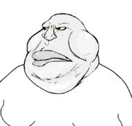 angry closed_mouth fat gynaecomastia meximutt mutt muttoid obese template variant:meximutt white_skin yellow_sclera // 888x849 // 24.3KB