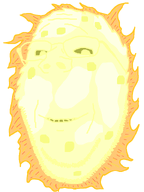 aura beard bright glasses glowing hot smile star stubble sun variant:gapejak yellow_eyes yellow_skin yellow_teeth // 600x800 // 49.7KB