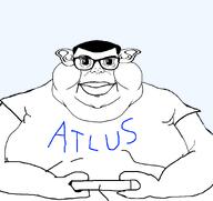 atlus clothes controller ear fanboy fat fatlus gaming glasses hair holding_object subvariant:branigger variant:brandon // 1674x1582 // 190.3KB