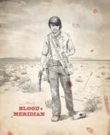 angry arrow blood_meridian closed_mouth clothes desert ear glasses gun hair skull soyjak subvariant:chudjak_front the_kid(blood_meridian) variant:chudjak // 1280x1579 // 3.0MB