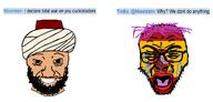 beard coomer crying cuckistador flag flag:spain moor moorstein_(user) morocco smile soybooru soyjak spain spaincucks stubble text trollio_(namefag) variant:rupturejak war // 1276x609 // 244.2KB