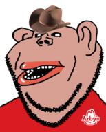 amerimutt arbys brown_skin clothes cowboy_hat ear hat lips mutt stubble subvariant:impish_amerimutt variant:impish_soyak_ears // 811x1013 // 263.6KB