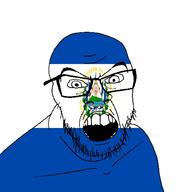angry country el_salvador flag:el_salvador glasses jacksepticeye looking_at_you mustache open_mouth soyjak stubble teeth variant:feraljak youtube // 1500x1500 // 78.4KB